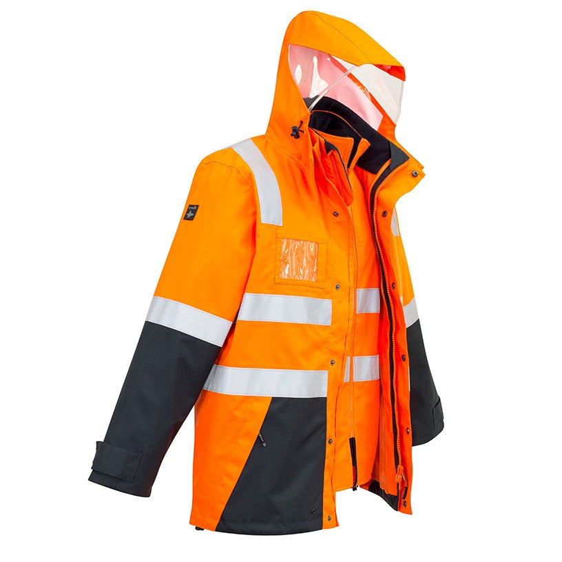 Syzmik ZJ532 Mens HiVis 4-in-1 Waterproof Jacket