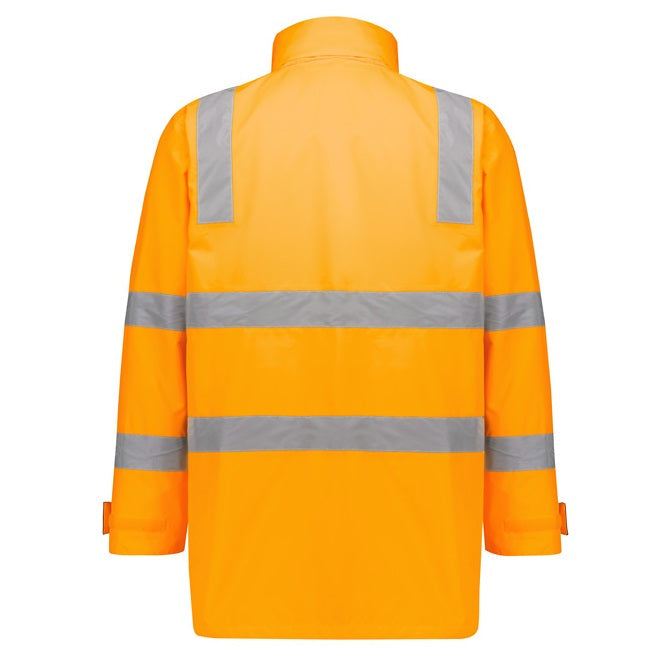 Syzmik ZJ580 Unisex Hi Vis VIC Rail 4 In 1 Waterproof Jacket