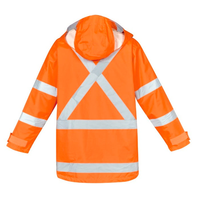 Syzmik ZJ616 Mens HiVis X Back Taped 4-in-1 Waterproof Jacket