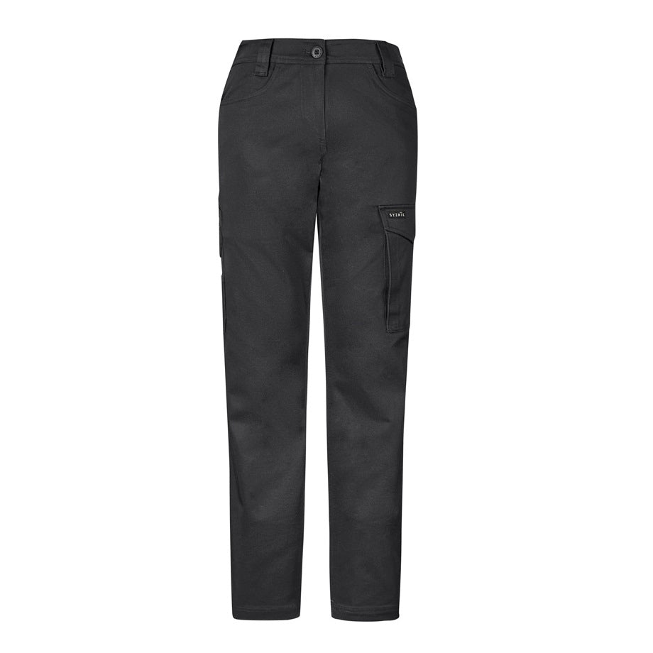 Syzmik ZP730 Womens Essential Basic Stretch Cargo Pants - Charcoal - Front View