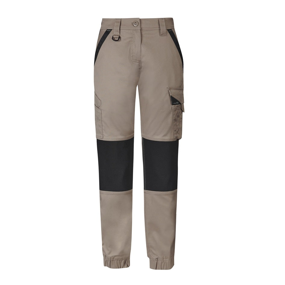 Syzmik ZP750 Womens Streetworkx Tough Pants - Khaki - Front View