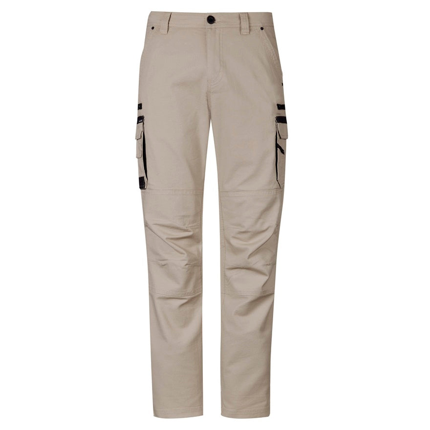 Syzmik ZP820 Mens Streetworkx Heritage Pants - Stone - Front View