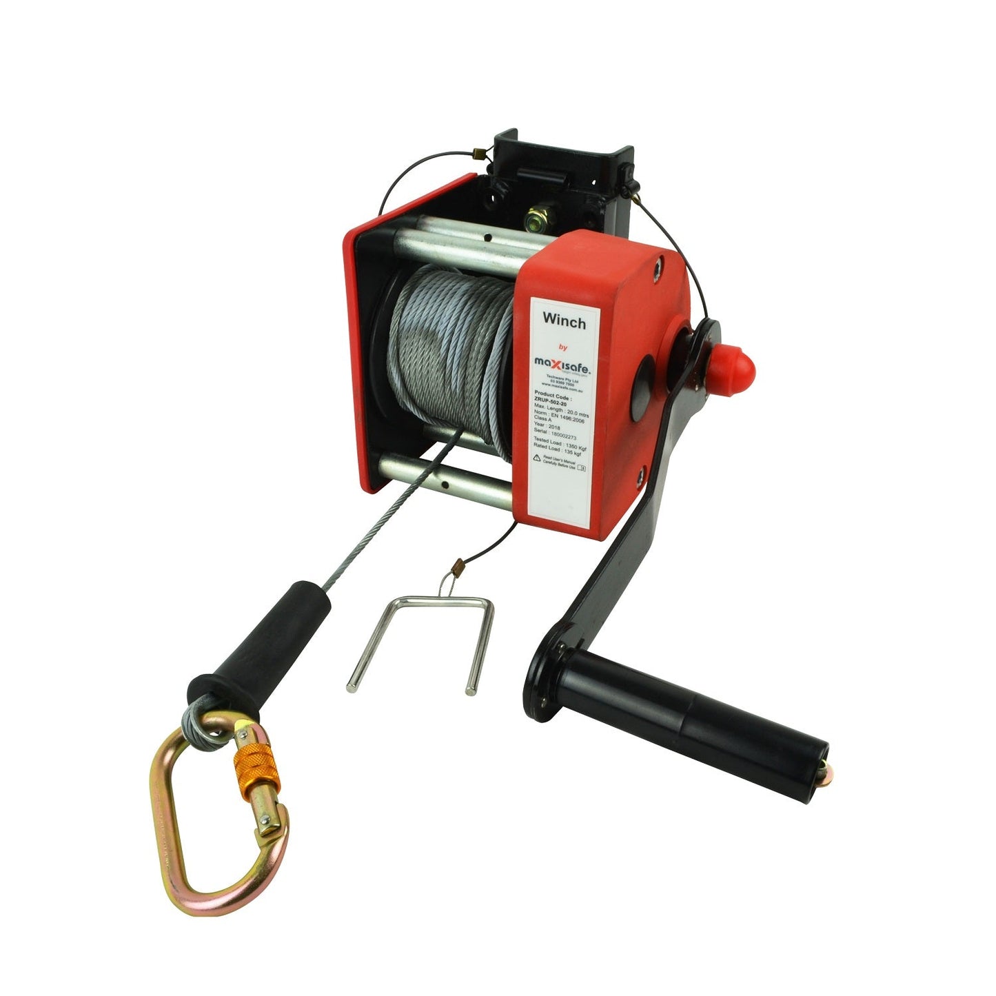 Maxisafe ZRUP-502-20 Tripod Winch 20m