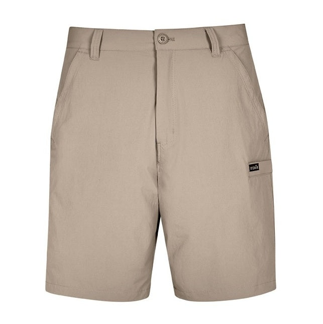 Syzmik ZS180 Mens Lightweight Outdoor Short - Khaki - Front View
