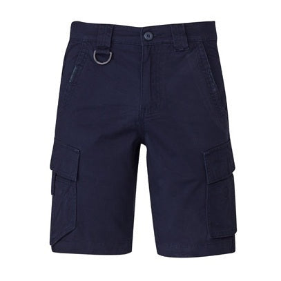 Syzmik ZS360 Mens Streetworx Curved Cargo Short - Navy - Front View