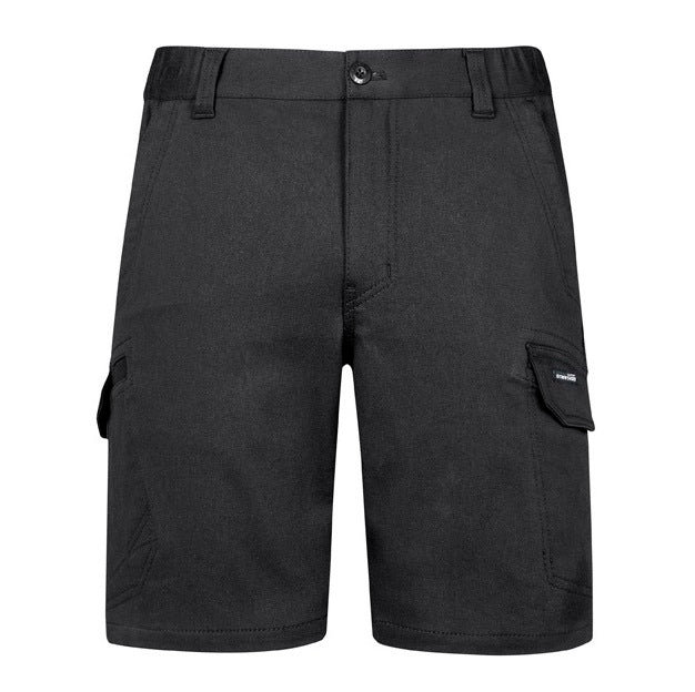 Syzmik ZS445 Mens Streetworkx Comfort Short - Charcoal - Front View