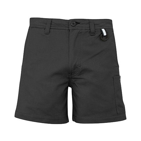 Syzmik ZS507 Mens Rugged Cooling Short Short - Charcoal - Front View