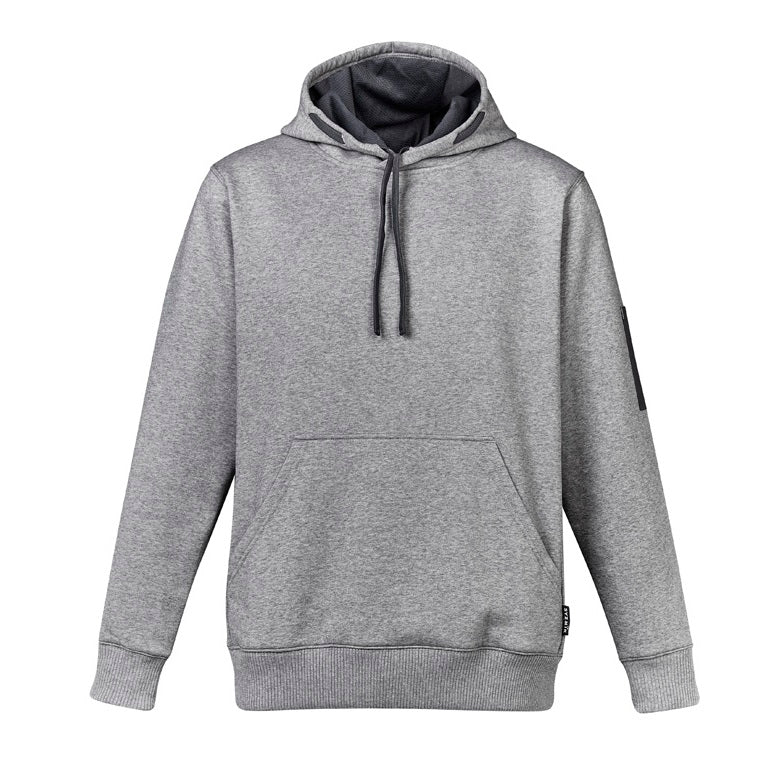 Syzmik ZT467 Multi Pocket Hoodie - Grey Marle - Front View