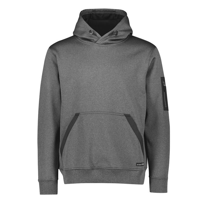 Syzmik ZT667 Unisex Water Resistant Hoodie - Grey Marle - Front View