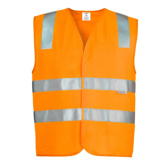 Syzmik ZV999 Unisex HiVis Basic Vest - Orange - Front View