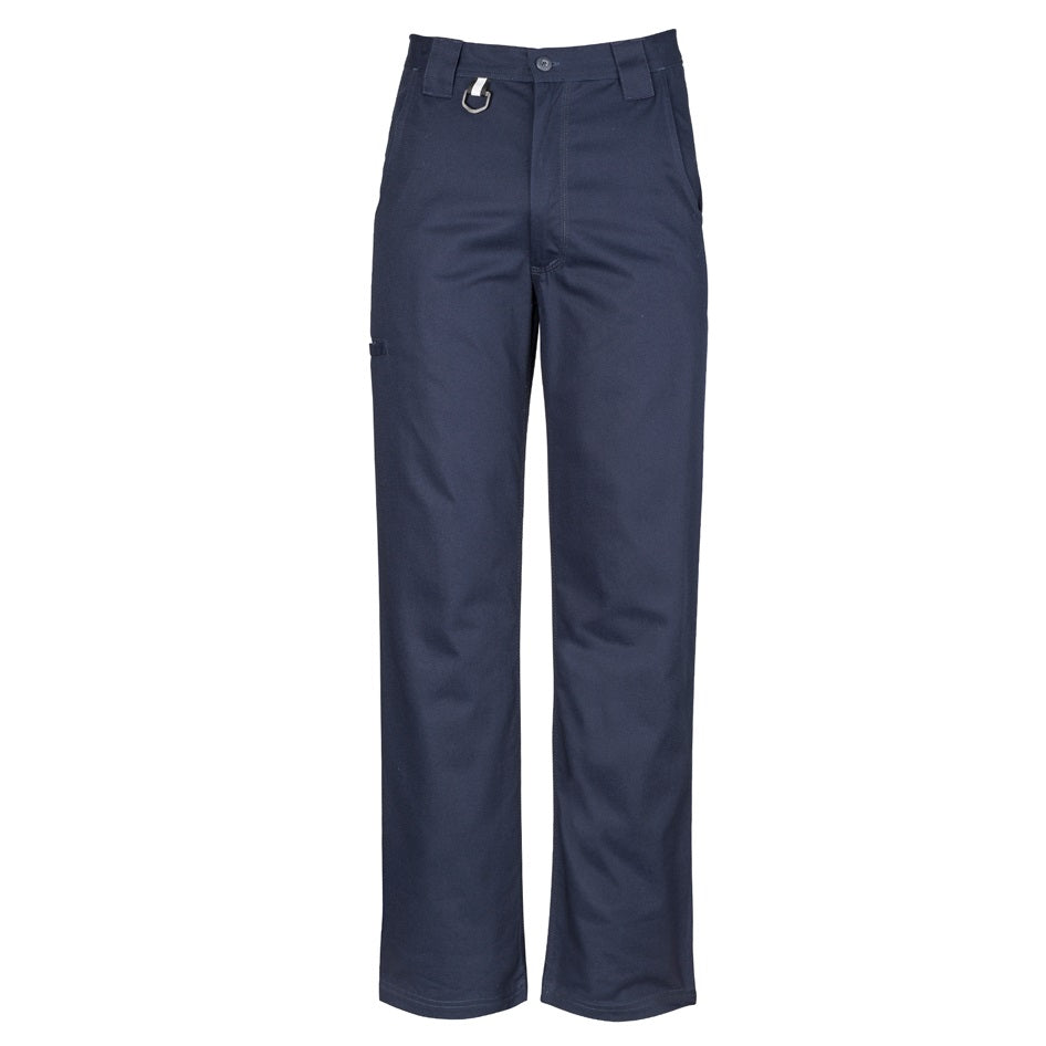 Syzmik ZW002 Mens Plain Utility Pants - Navy - Front View