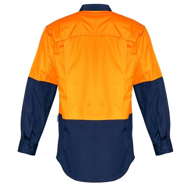 Syzmik ZW128 Mens Rugged Cooling HiVis Spliced L/S Shirt