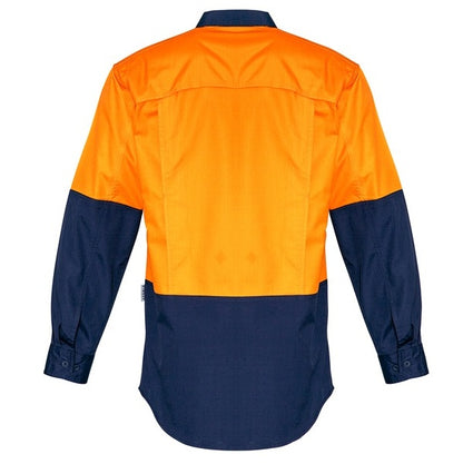 Syzmik ZW128 Mens Rugged Cooling HiVis Spliced L/S Shirt