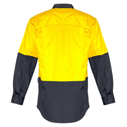 Syzmik ZW128 Mens Rugged Cooling HiVis Spliced L/S Shirt