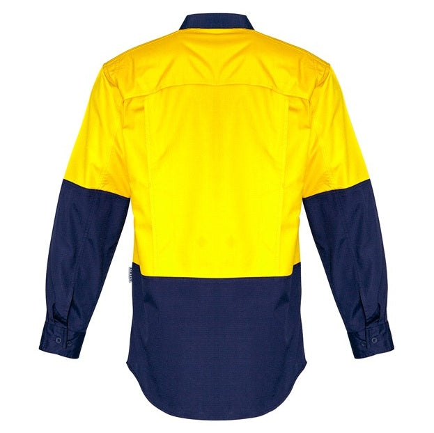 Syzmik ZW128 Mens Rugged Cooling HiVis Spliced L/S Shirt