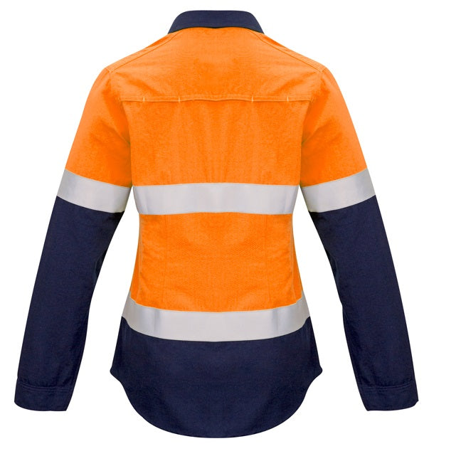 Syzmik ZW131 Ladies Fire Amour Closed Front Hoop Taped Spliced Shirt