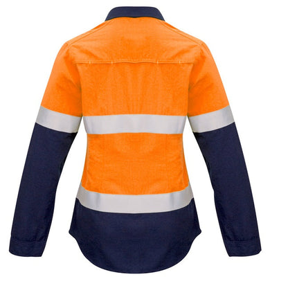 Syzmik ZW131 Ladies Fire Amour Closed Front Hoop Taped Spliced Shirt