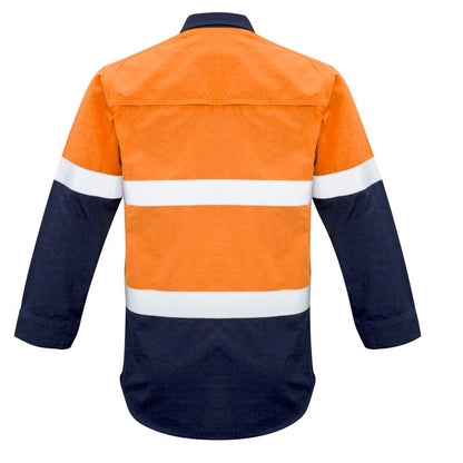 Syzmik ZW133 Mens Fire Amour Closed Front HiVis Taped Spliced Shirt