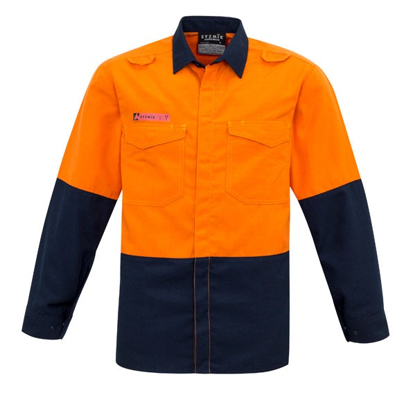 Syzmik ZW138 Mens Fire Amour HiVis Spliced Shirt