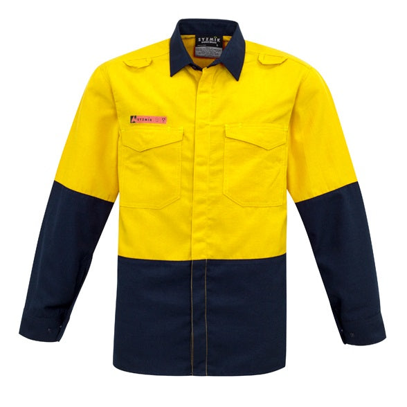 Syzmik ZW138 Mens Fire Amour HiVis Spliced Shirt
