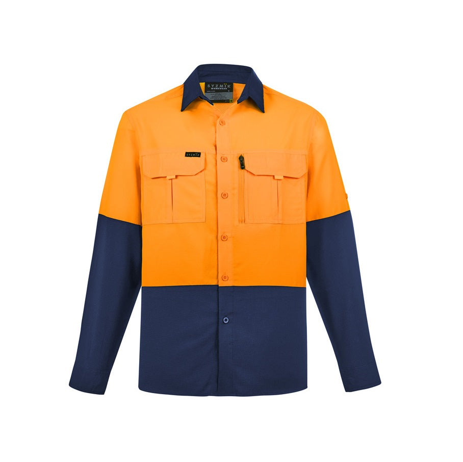 Syzmik ZW468 Mens HiVis Outdoor Long Sleeve Shirt