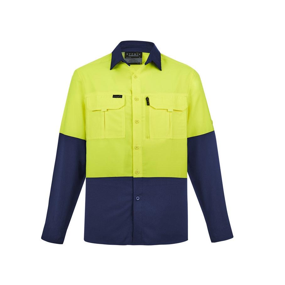 Syzmik ZW468 Mens HiVis Outdoor Long Sleeve Shirt
