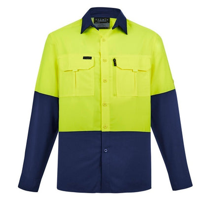 Syzmik ZW468 Mens HiVis Outdoor Long Sleeve Shirt