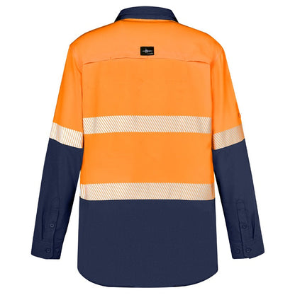 Syzmik ZW470 Mens HiVis Outdoor Segmented Tape L/S Shirt