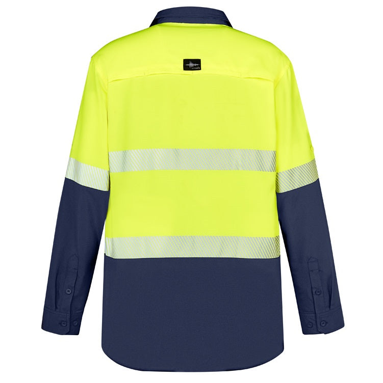 Syzmik ZW470 Mens HiVis Outdoor Segmented Tape L/S Shirt