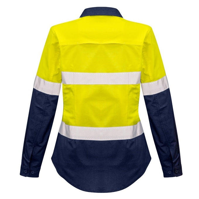 Syzmik ZW720 Ladies Rugged Cooling Taped HiVis Spliced L/S Shirt