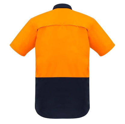 Syzmik ZW815 Mens Rugged Cooling HiVis Spliced S/S Shirt