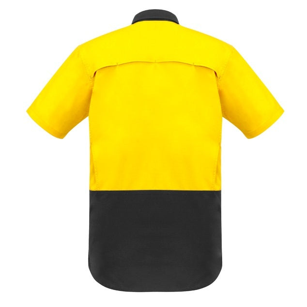 Syzmik ZW815 Mens Rugged Cooling HiVis Spliced S/S Shirt