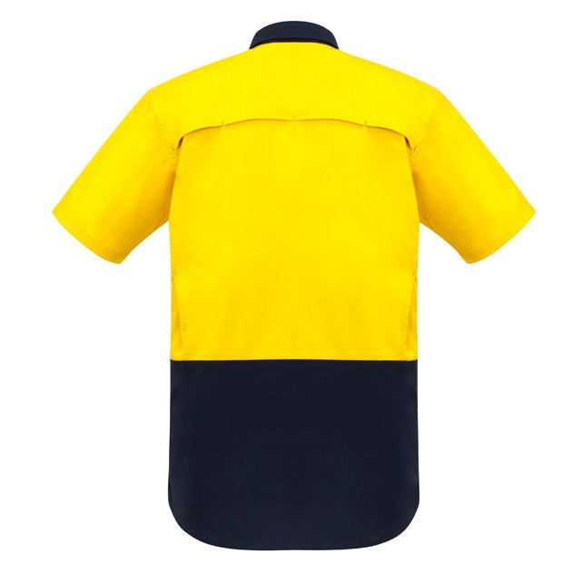 Syzmik ZW815 Mens Rugged Cooling HiVis Spliced S/S Shirt