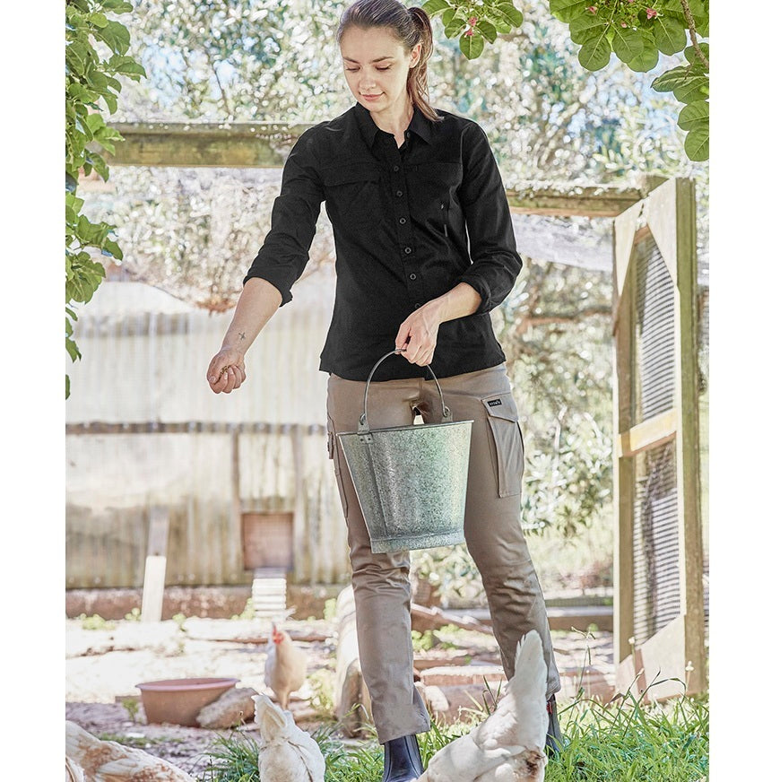 Syzmik ZWL121 Womens Lightweight Tradie L/S Shirt