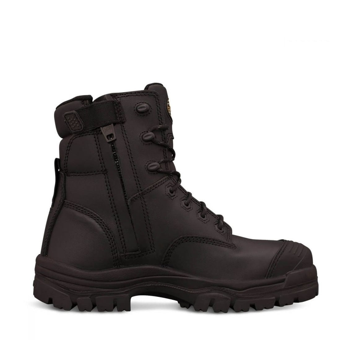 Oliver 45-645Z Black Zip Side Composite Safety Boots Black