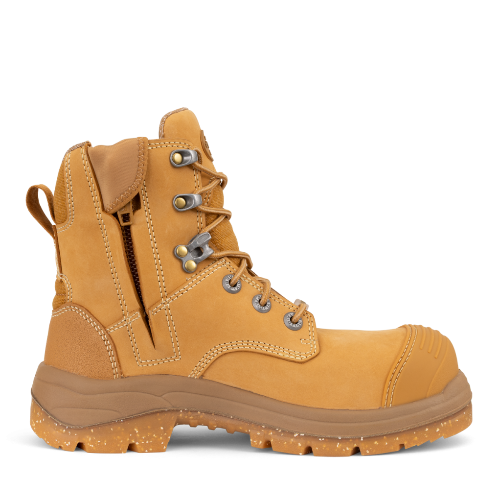 Wheat coloured Oliver 59-432Z 150mm Womens Zip Sided Bump Cap Composite Boot