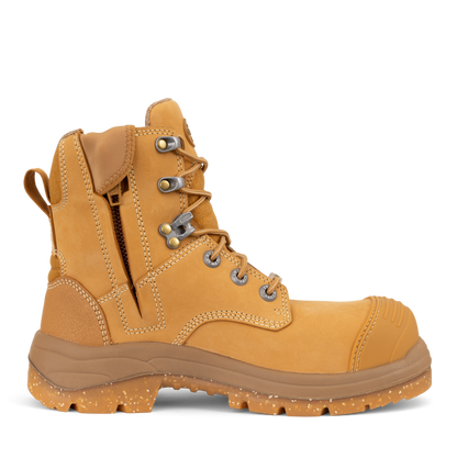 Wheat coloured Oliver 59-432Z 150mm Womens Zip Sided Bump Cap Composite Boot
