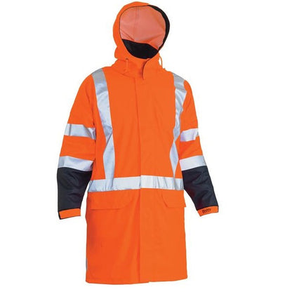 Bisley BJ6955XT Taped HiVis X Back Stretch Rain Coat