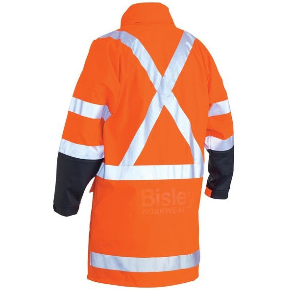Bisley BJ6955XT Taped HiVis X Back Stretch Rain Coat