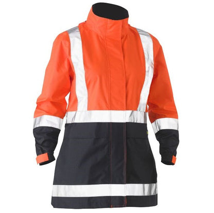 Bisley BJL6966T Womens H Taped Two Tone HiVs Rain Jacket