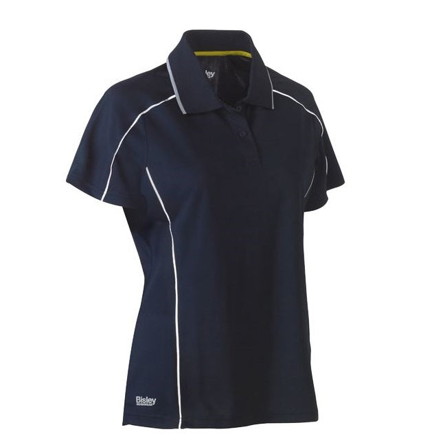 Bisley BKL1425 Ladies Work Cool Mesh Polo Shirt  -Front view