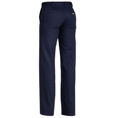 Bisley BPL6007 Women's Original Cotton Drill Navy Work Pants - Back view