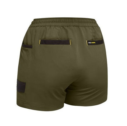 Bisley BSHL1331 Womens Flex And Move 4-way Stretch Elastic Waist Short
