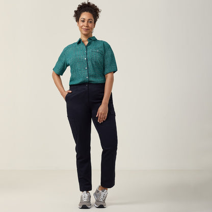 NNT CAT3T7 P/V Gaberdine Flex Waist Slim Leg Womens Cargo Pants