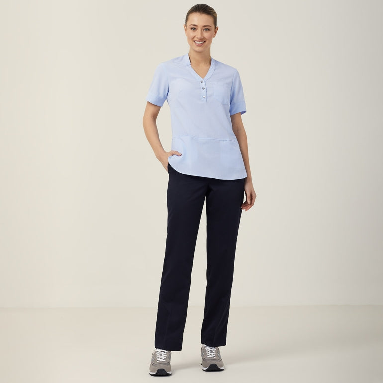 NNT CAT9XP Short Sleeve Tunic - Light Blue - Alternative Front View