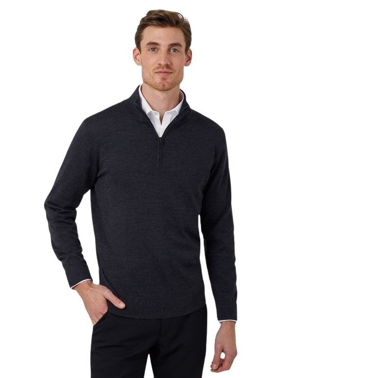 NNT CATE37 Long Sleeve Zip Neck Jumper