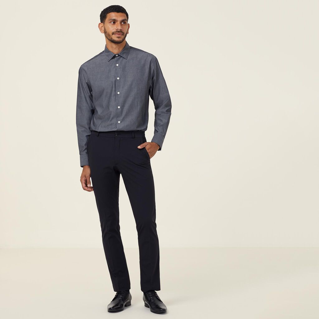 NNT CATJ2W Mens Chambray L/S Shirt