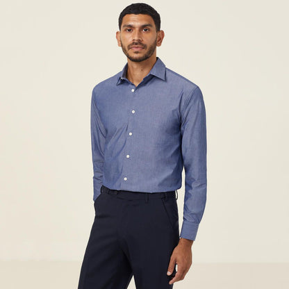 NNT CATJ2W Mens Chambray L/S Shirt