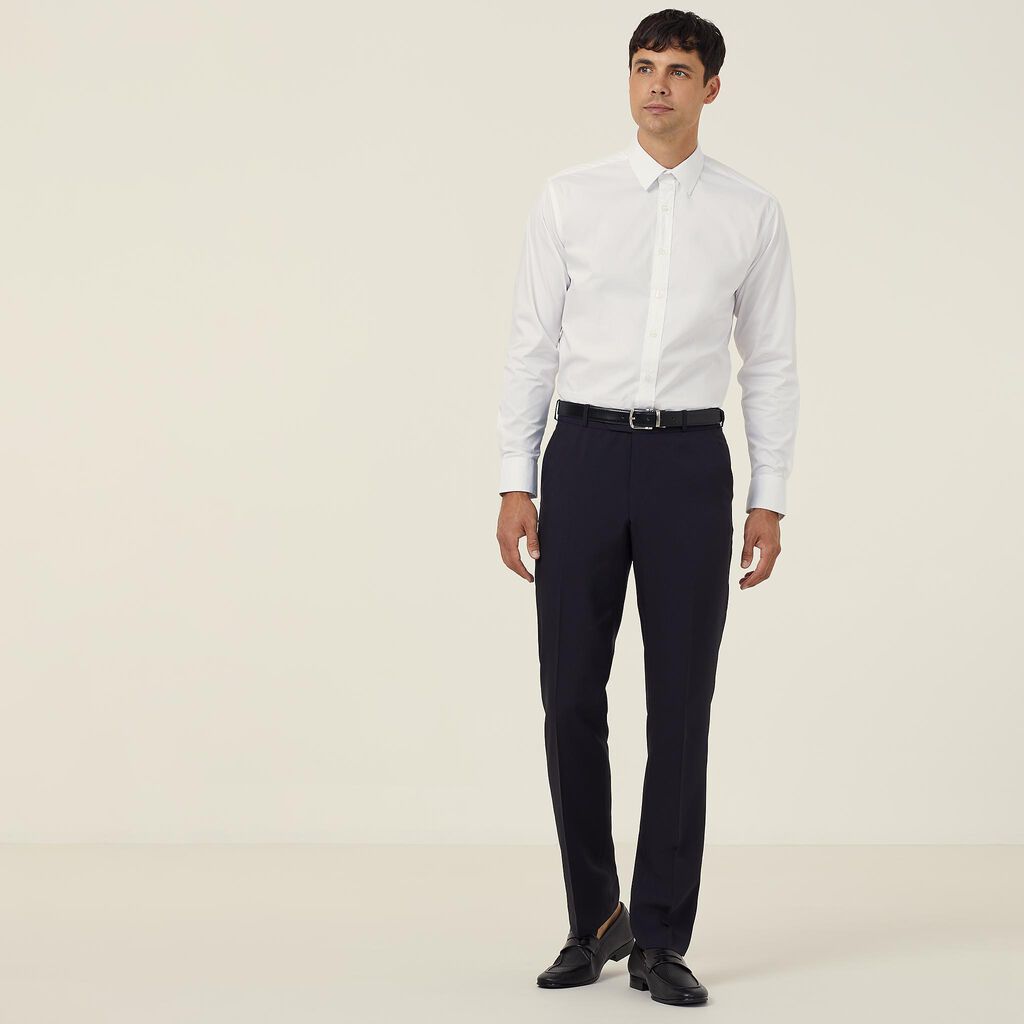 NNT CATJDD Avignon Long Sleeve Shirt - White - Alternative Front View