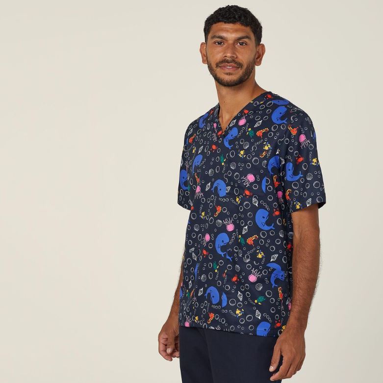 NNT CATRFW Under the Sea Scrub Top